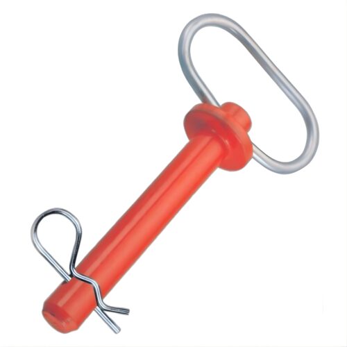 ORANGE HITCH PIN WITH HAIR PIN